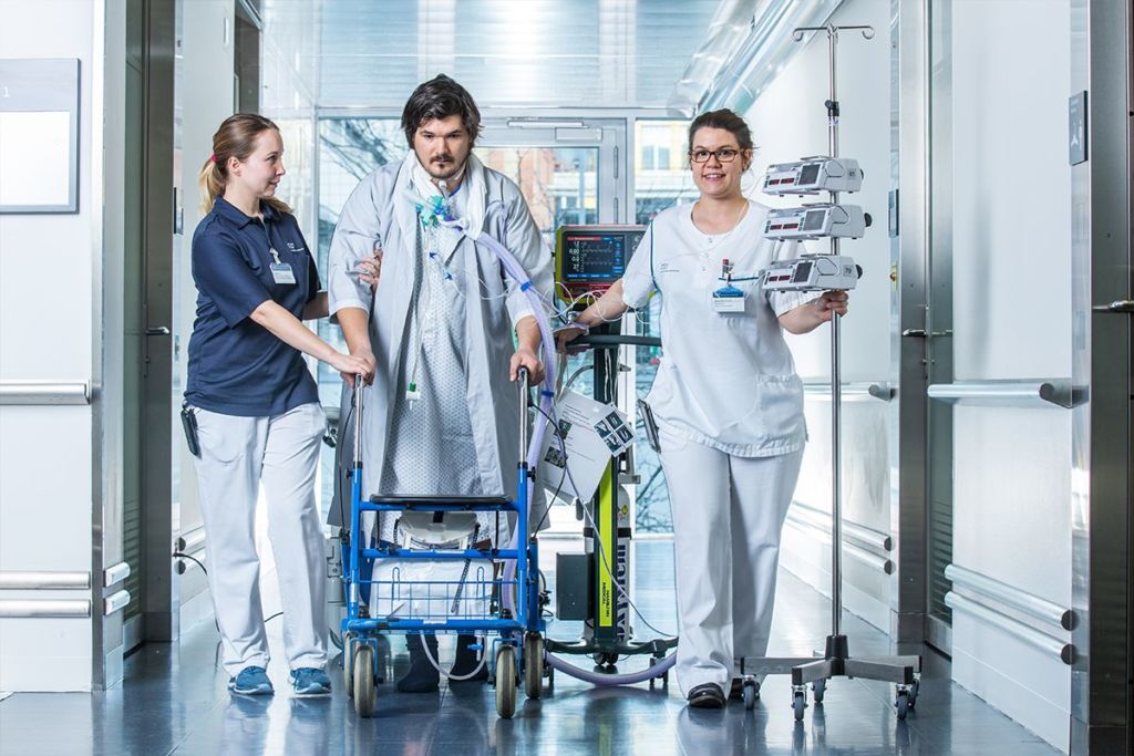 Physiotherapie auf der Intensivstation  Kantonsspital Winterthur KSW