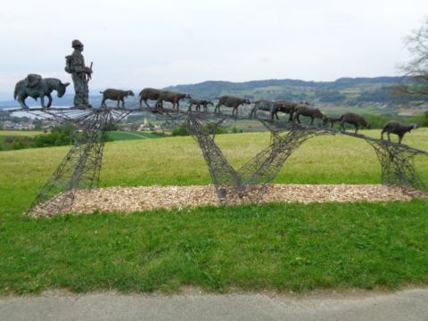 Ausflug mit Panoramablick auf Berge, See und ... in eine Schoggiwelt