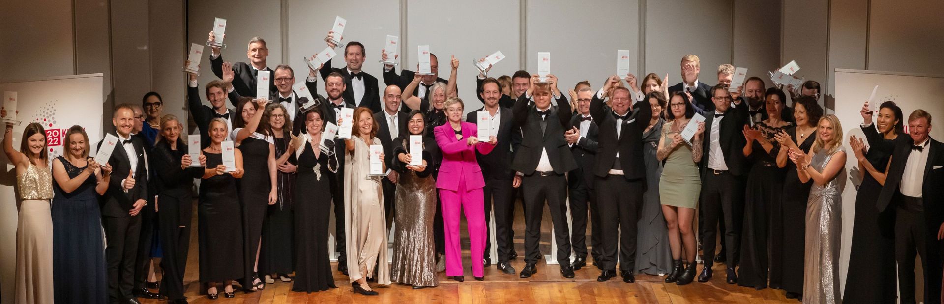 Die Gewinner des KlinikAwards 2022 in Berlin.