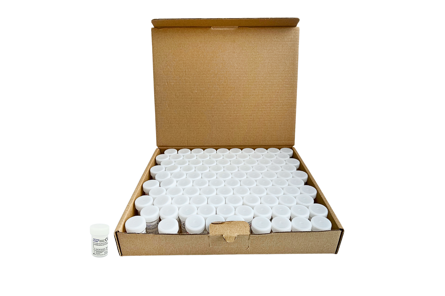 Schachtel(n) mit 100 Versandflaschen 20 ml mit Formalin 4%